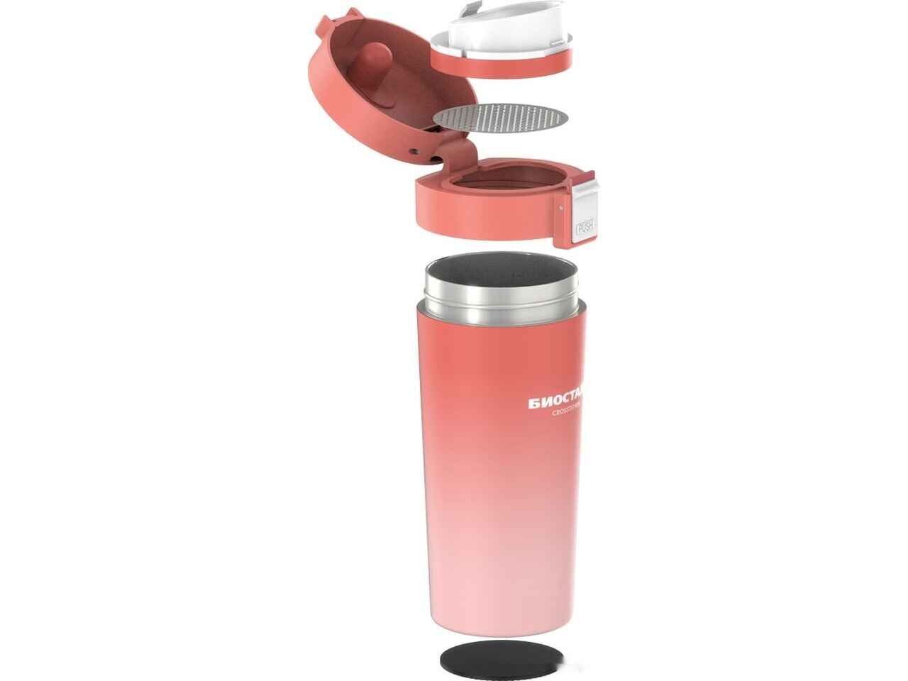 Термокружка Biostal NMT-400Z-O 0.4л (розовый) Термокружка Biostal NMT-400Z-O 0.4л (розовый)