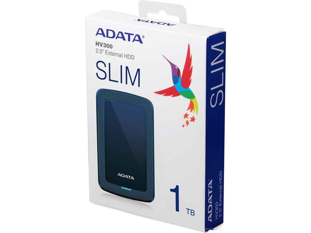 Внешний накопитель A-Data HV300 AHV300-2TU31-CBL 2TB (синий) Внешний накопитель A-Data HV300 AHV300-2TU31-CBL 2TB (синий)