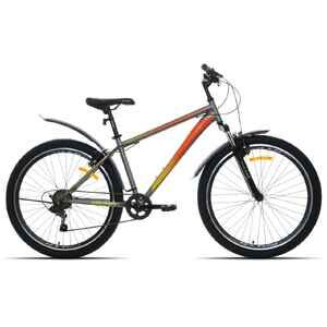 Велосипед Racer Bruno 26 (16, серый/оранжевый, 2025)