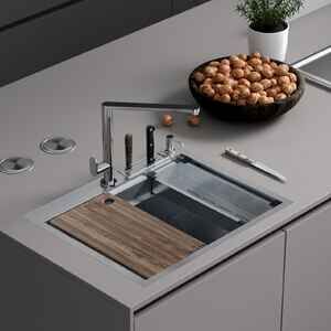 Кухонная мойка Roxen Stage 560250-60 сатин Кухонная мойка Roxen Stage 560250-60 сатин