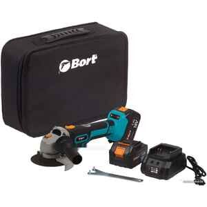 Угловая шлифмашина BORT BWS-18Li-125 (с 2-мя АКБ)