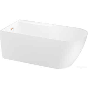 Ванна Wellsee Camellia 2.0 167x82 236201004 (отдельностоящая ванна (левая) белый глянец, экран, ножки, сифон-автомат золото)