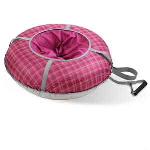 Тюбинг Nika ТБК-П80/В (вишневый в клетку)