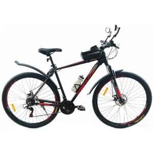 Велосипед GreenLand Scorpion PRO 29 (19, черный/красный, 2025)