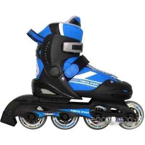 Роликовые коньки Vimpex Sport PW-121A (р. 27-30, черный/синий)
