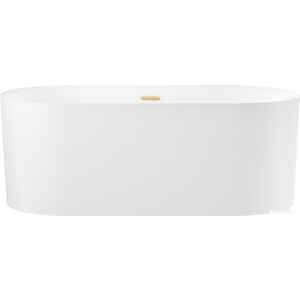 Ванна Wellsee Chalice Perfection 166x77 230601004 (отдельностоящая ванна белый глянец, экран, ножки, сифон-автомат золото)