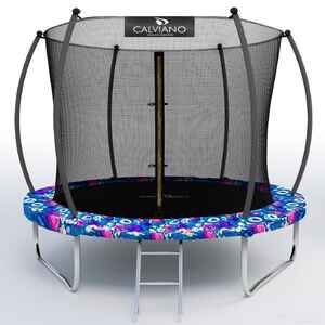 Батут Calviano Inside Master Smile 252 см - 8ft (внутренняя сетка, с лестницей)