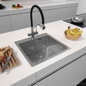 Кухонная мойка ARFEKA Eco AR 500*500 Satin Decor Millet Grains