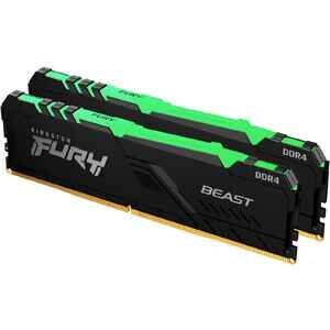 Оперативная память Kingston FURY Beast RGB 2x16ГБ DDR4 3200МГц KF432C16BB12AK2/32 Оперативная память Kingston FURY Beast RGB 2x16ГБ DDR4 3200МГц KF432C16BB12AK2/32