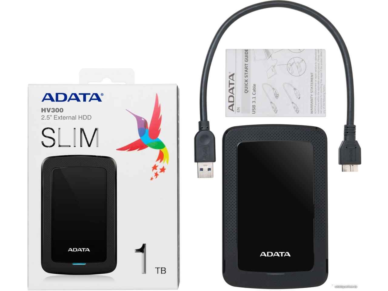 Внешний накопитель A-Data HV300 AHV300-2TU31-CBK 2TB (черный) Внешний накопитель A-Data HV300 AHV300-2TU31-CBK 2TB (черный)