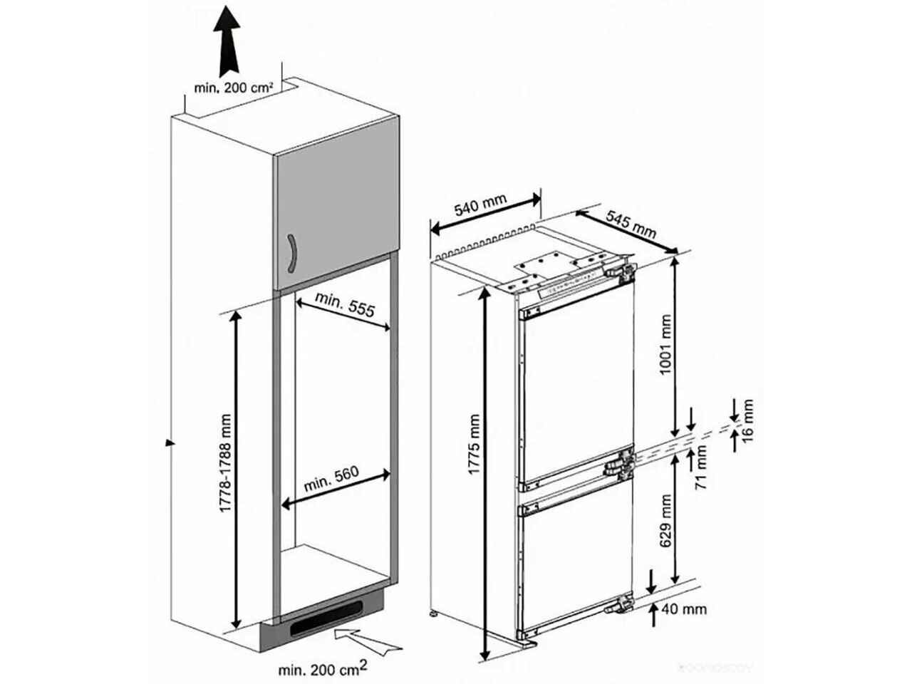 Холодильник с нижней морозильной камерой Beko BCHA2752S Холодильник с нижней морозильной камерой Beko BCHA2752S