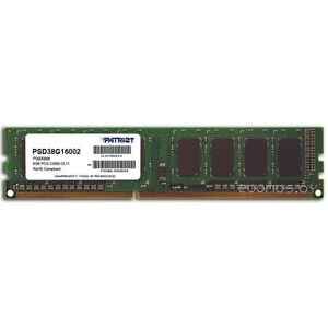 Оперативная память Patriot Signature 8GB DDR3 PC3-12800 (PSD38G16002) Оперативная память Patriot Signature 8GB DDR3 PC3-12800 (PSD38G16002)