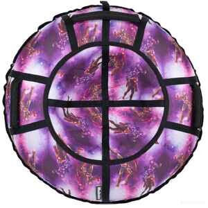 Тюбинг Hubster Люкс Pro S Космик фиолетовый 120 см