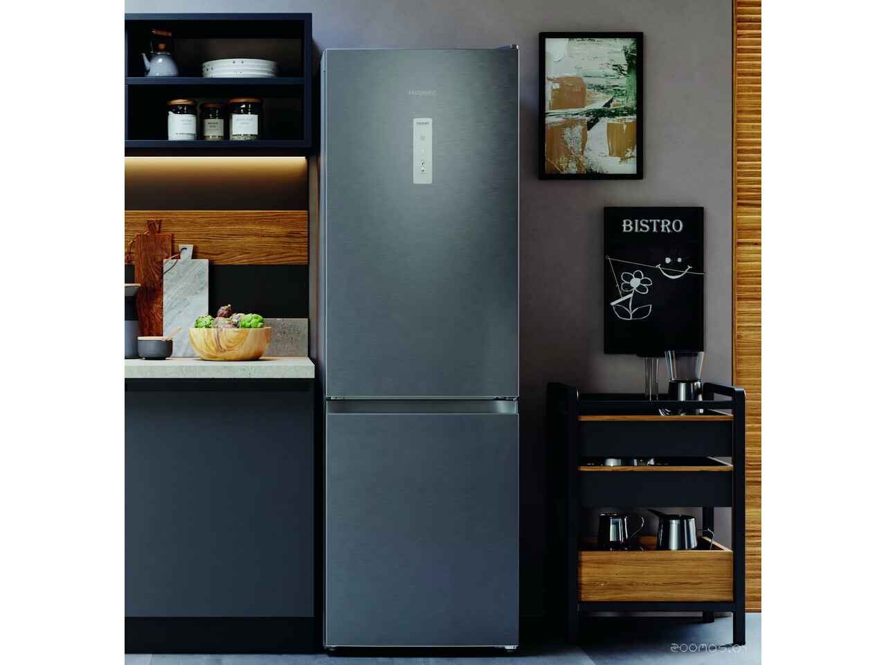 Холодильник с морозильником Hotpoint-Ariston HT 5180 MX Холодильник с морозильником Hotpoint-Ariston HT 5180 MX