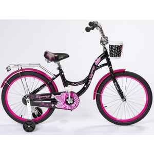Детский велосипед Zigzag Girl 14 (черный/малиновый) ZG-1425
