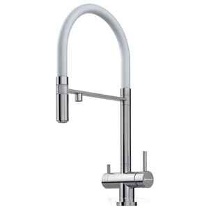 Однорычажный смеситель для кухни (мойки) Omoikiri Kanto-BN-WH нержавеющая сталь 4994298