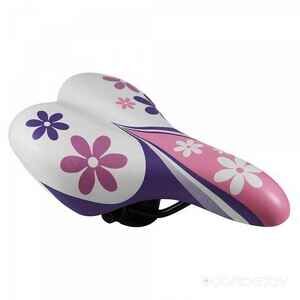 Велоседло DDK 1217A Flower (White-Pink)
