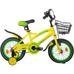 Детский велосипед Mobile Kid Slender 14 (желтый/зеленый)