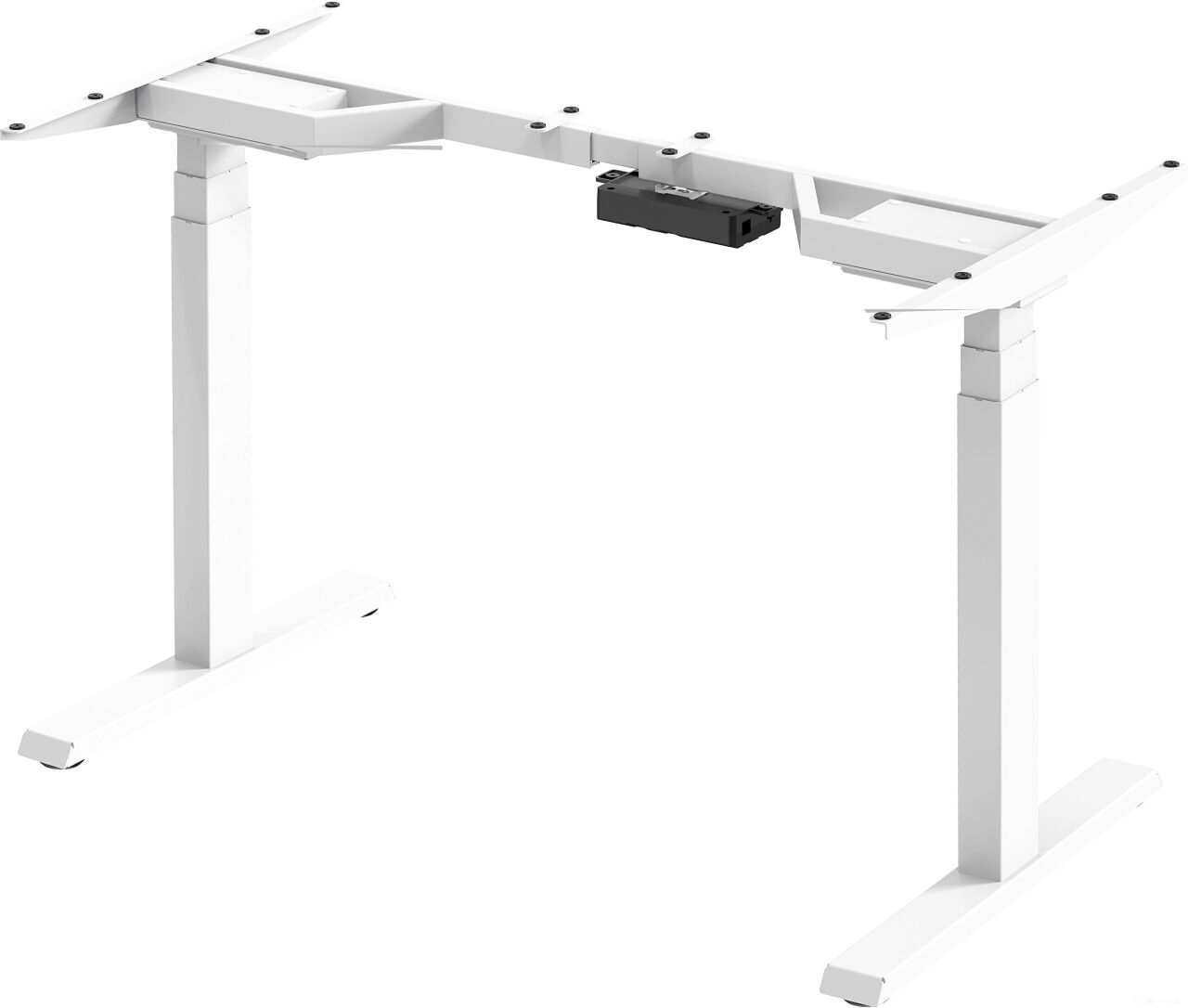 Стол для работы стоя ErgoSmart Ergo Desk Pro 1360x800x36 мм (альпийский белый/белый)