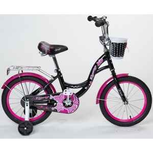 Детский велосипед Zigzag Girl 16 (черный/малиновый) ZG-1635