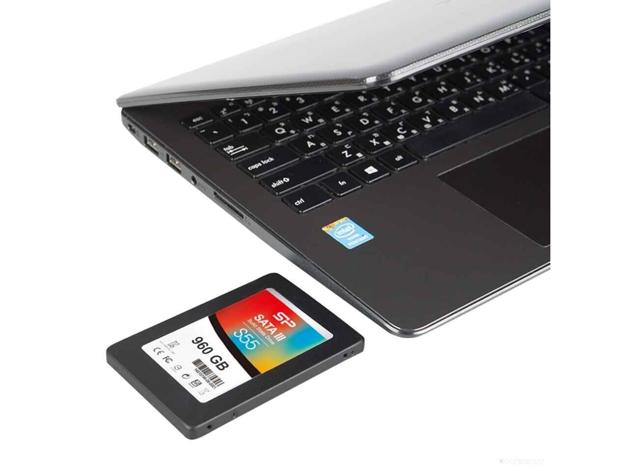 Жесткий диск Silicon Power Slim S55 960GB SP960GBSS3S55S25 Жесткий диск Silicon Power Slim S55 960GB SP960GBSS3S55S25