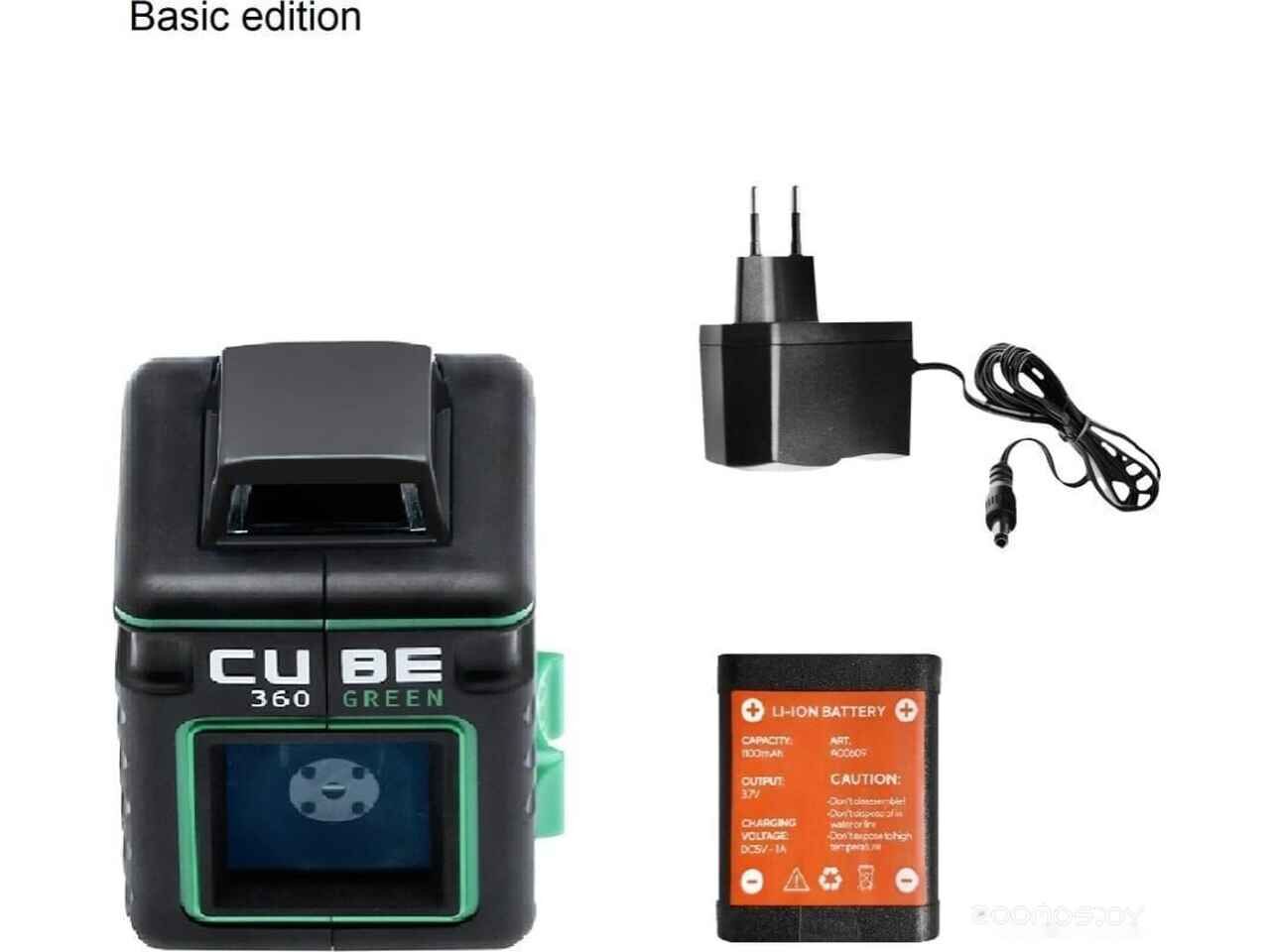 Лазерный нивелир ADA Instruments Cube 360 Green Basic Edition А00672 Лазерный нивелир ADA Instruments Cube 360 Green Basic Edition А00672