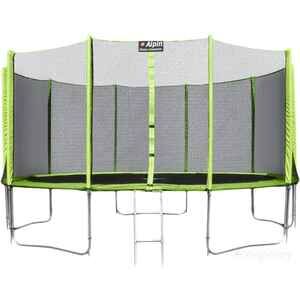 Батут Alpin 4.04 м с защитной сеткой и лестницей