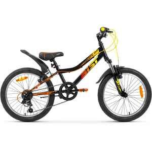 Детский велосипед Aist Pirate 2.0 20 (черный/желтый, 2025)