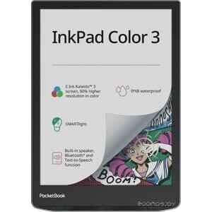 Электронная книга PocketBook 743K3 InkPad Color 3 (черный/серебристый)