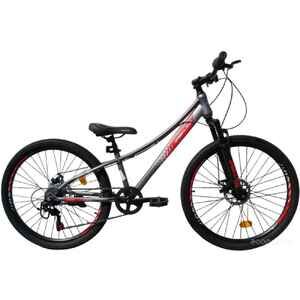 Велосипед GreenLand Cruise 26 (12, серый/красный, 2025)