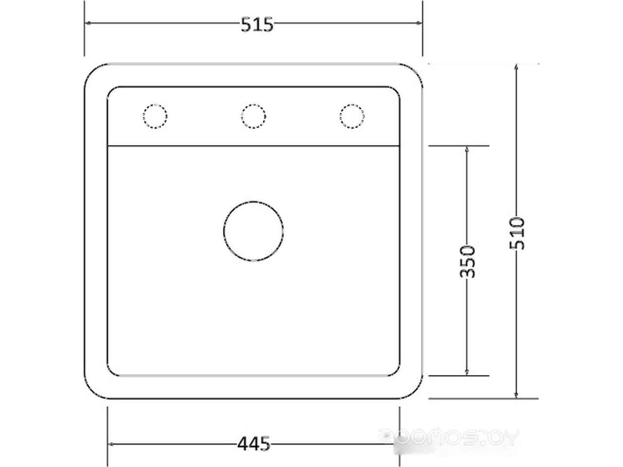 Кухонная мойка Zorg Como 51 (песчаный берег) Кухонная мойка Zorg Como 51 (песчаный берег)