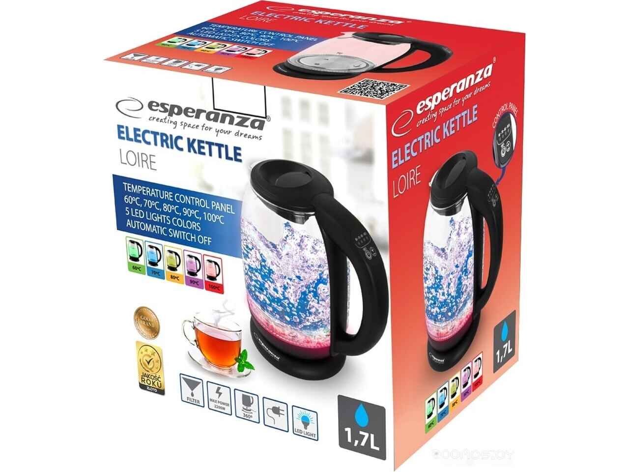 Электрический чайник Esperanza Loire EKK027 Электрический чайник Esperanza Loire EKK027