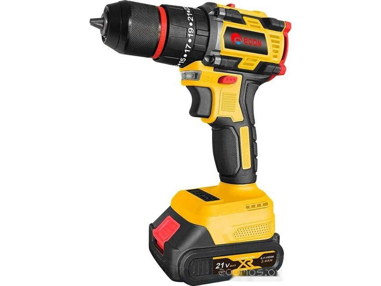 Дрель-шуруповерт Edon AD-21PBL (с 2-мя АКБ, кейс, набор оснастки) Дрель-шуруповерт Edon AD-21PBL (с 2-мя АКБ, кейс, набор оснастки)