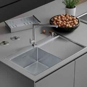 Кухонная мойка Roxen Vespa 560230-70L сатин Кухонная мойка Roxen Vespa 560230-70L сатин