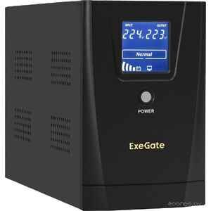 Источник бесперебойного питания Exegate SpecialPro Smart LLB-2000.LCD.AVR.2SH.RJ.USB EX292632RUS