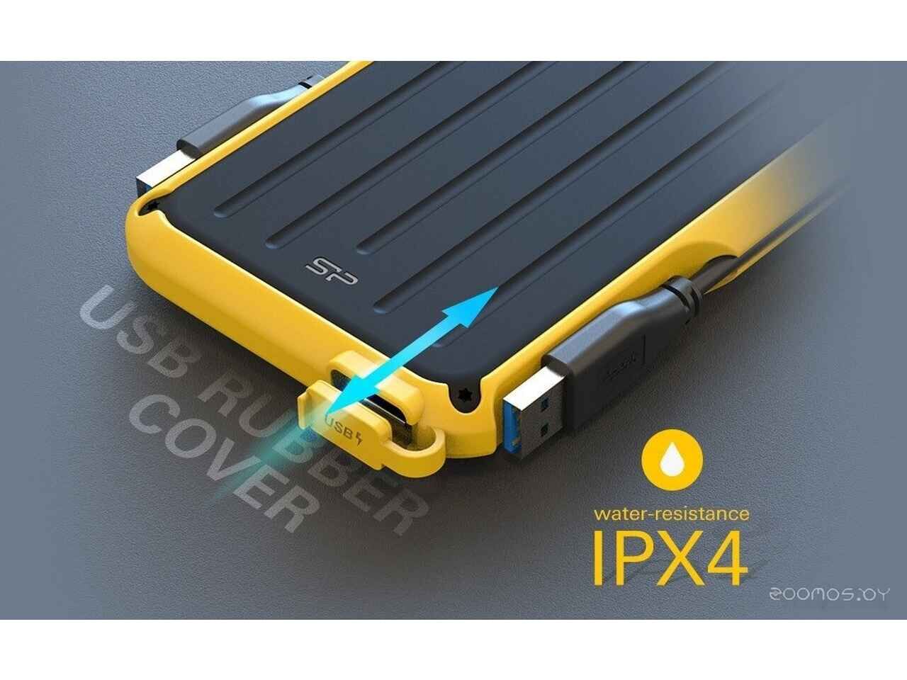 Внешний накопитель Silicon Power Armor A66 2TB SP020TBPHD66SS3Y Внешний накопитель Silicon Power Armor A66 2TB SP020TBPHD66SS3Y