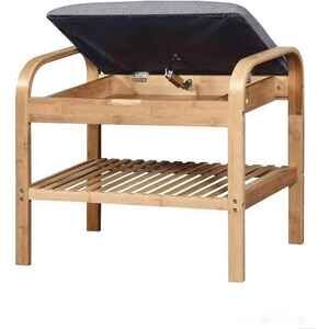 Банкетка Halmar ST-12 60/33/50 (натуральный/серый)