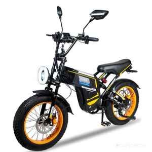 Электровелосипед Minako Apex 2025 (черный/желтый)