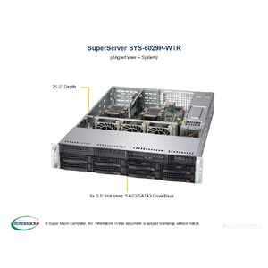 Серверная платформа Supermicro SYS-6029P-WTR SYS-6029P-WTR