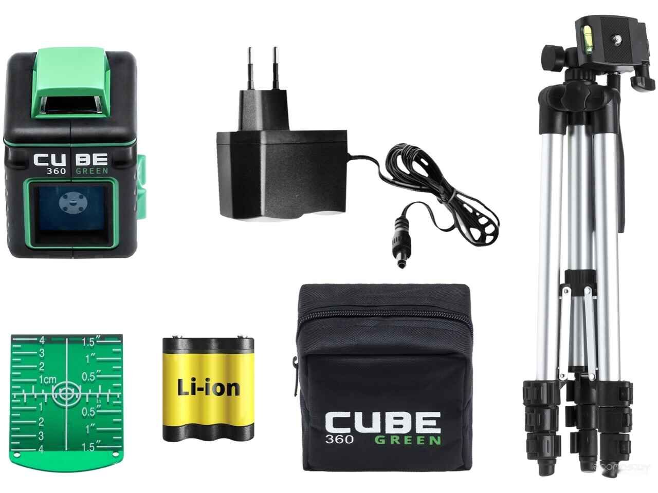 Лазерный нивелир ADA Instruments Cube 360 Green Professional Edition А00535 Лазерный нивелир ADA Instruments Cube 360 Green Professional Edition А00535