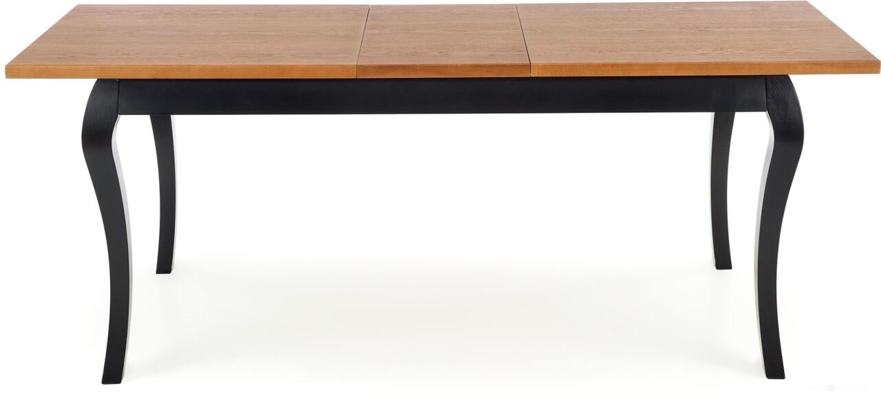Кухонный стол Halmar Windsor 160-240/90 (темный дуб/черный)