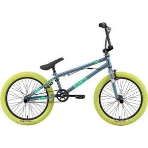 Велосипед Stark Madness BMX 2 2025 (темно-серый/матовый зеленый/неон/зеленый)