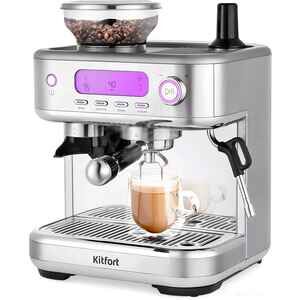 Рожковая помповая кофеварка Kitfort KT-7113 Рожковая помповая кофеварка Kitfort KT-7113