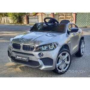 Детский электромобиль Electric Toys BMW X6M LUX 4Х4 арт. FT968P (серебристый автокраска)