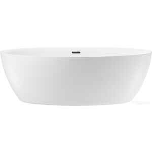 Ванна Wellsee Grand Prix 186x88,5 235601003 (отдельностоящая ванна белый глянец, экран, ножки, сифон-автомат матовый черный)