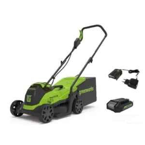 Газонокосилка электрическая Greenworks GD24LM33K4 / 2516107UB 24В (АКБ 4 А/ч и ЗУ)
