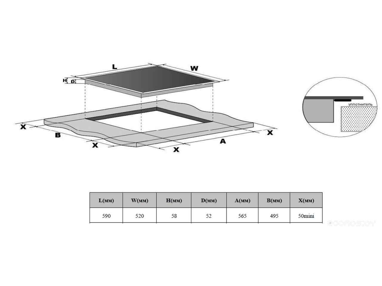 Варочная панель Weissgauff HV 643BS Варочная панель Weissgauff HV 643BS