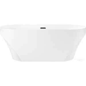 Ванна Wellsee Croquis 166x77 230301003 (отдельностоящая ванна белый глянец, экран, ножки, сифон-автомат матовый черный)