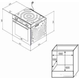 Электрический духовой шкаф Korting OKB 4701 CNRB