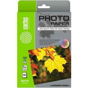 Фотобумага Cactus A5 230г/м2 50 л матовый CS-MA523050 Фотобумага Cactus A5 230г/м2 50 л матовый CS-MA523050